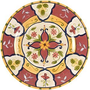 Pier 1 Ironstone Vallarta Earthenware, 13" Round Chop Plate/Serving Platter